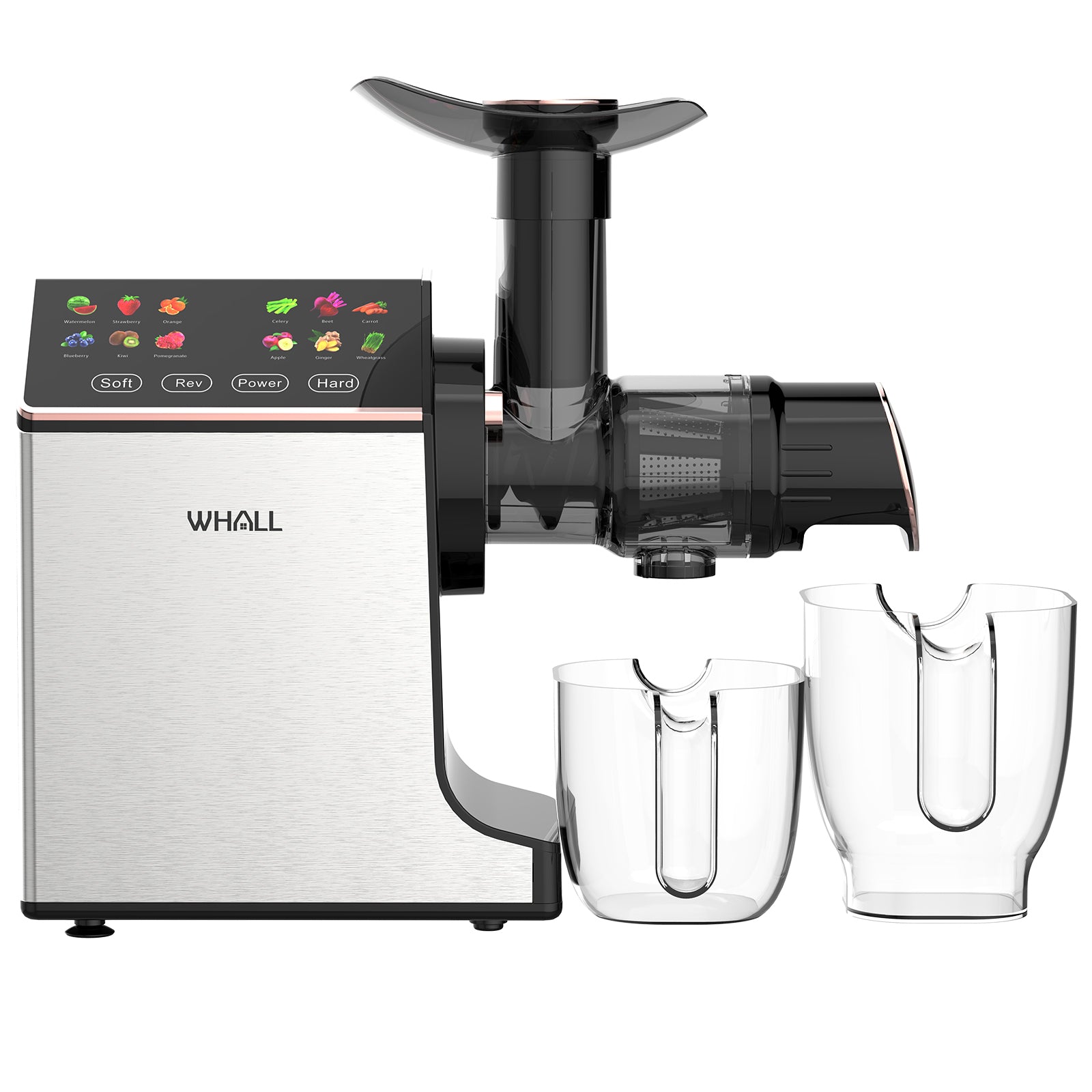 WHALL® Slow Masticating Juice - Cold Press Juicer Machines with Touchs