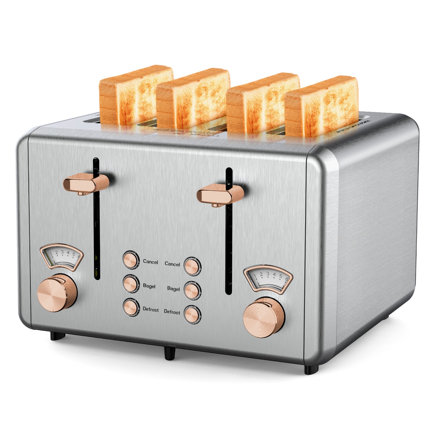 West Bend Timeless 4-Slice Toaster, in White/Gold (TTWB4SWG13)