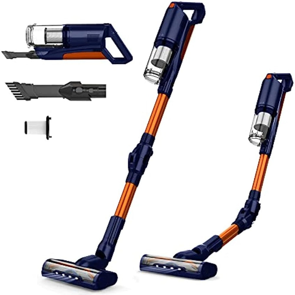 WHALL® Cordless Vacuum Cleaner, 25kPa Suction 4 in 1 Cordless Stick Vacuum Cleaner,280W Brushless Motor 55 Mins Runtime