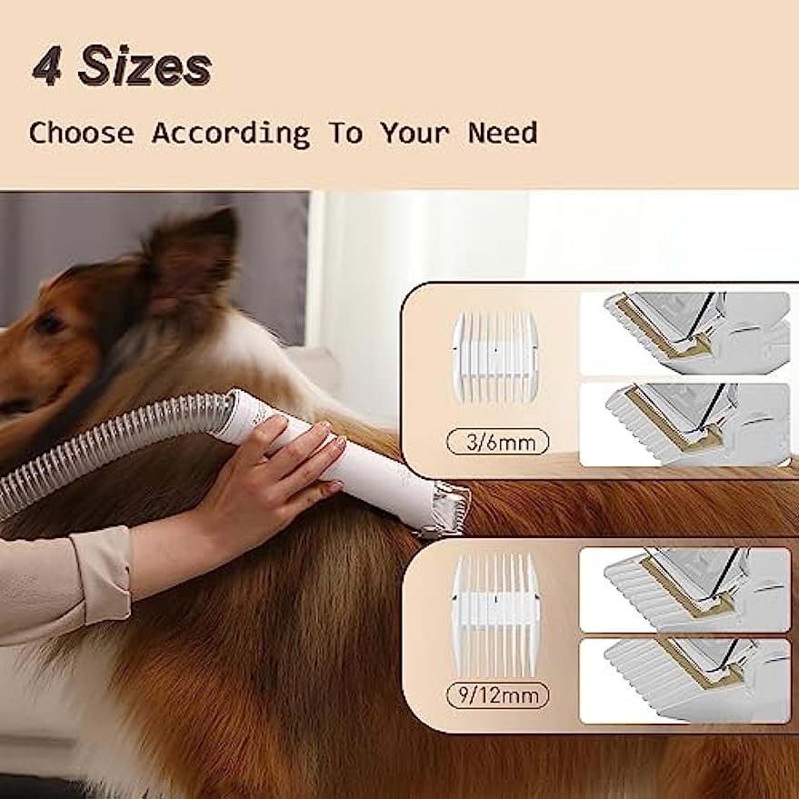 Pet hair trimmer outlet with vacuum