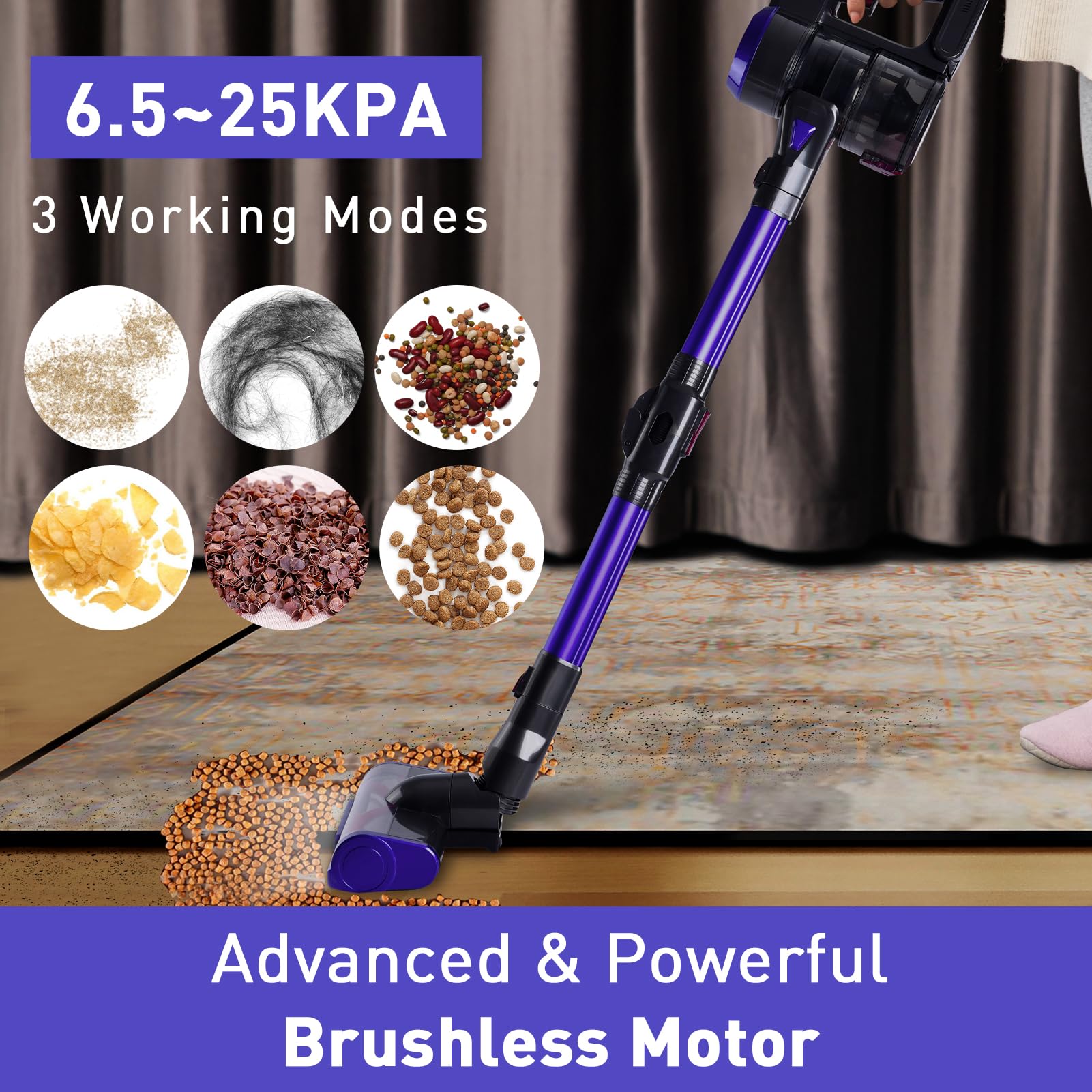 Cordless Stick Vacuum Cleaner on sale - 280W Brushless Motor with 22KPa Powerful Suction