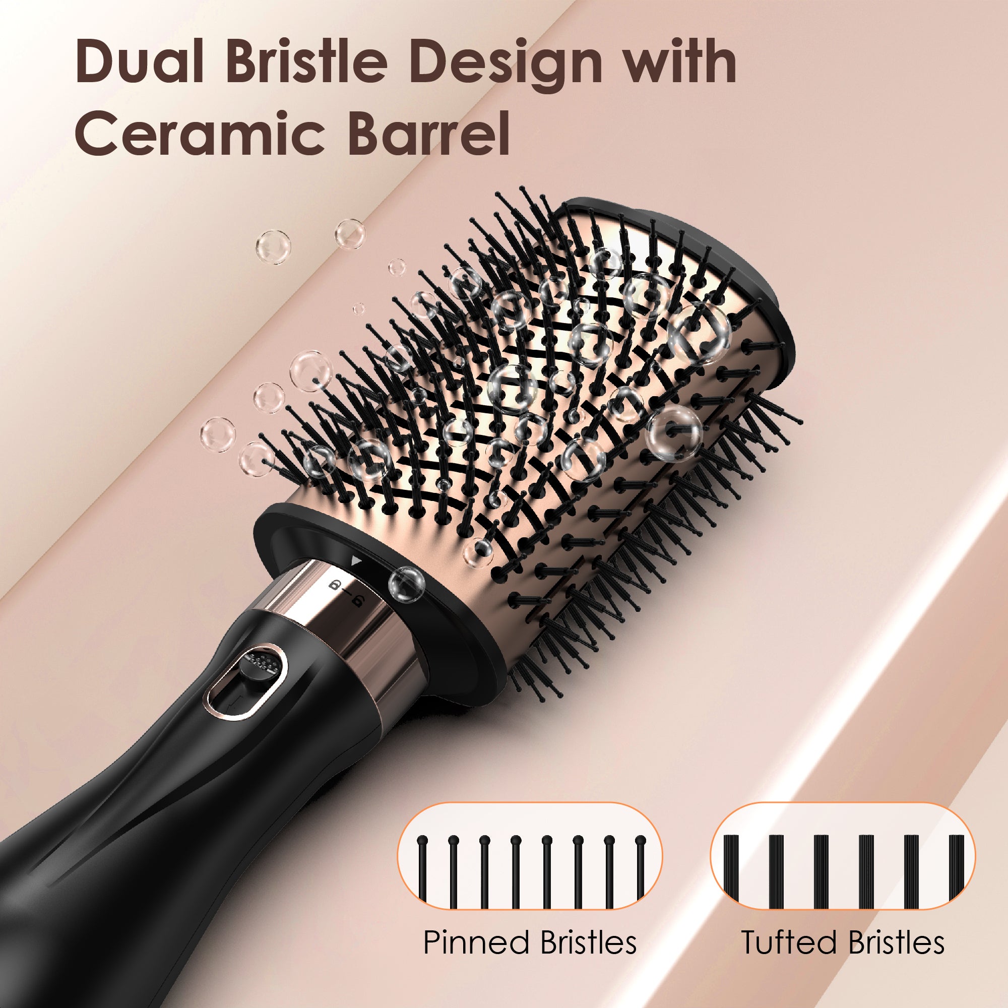 SKIMI Hair Dryer Brush, Blow Dryer Brush with Tool Set for Straightening/ Drying/ Curling/ Styling