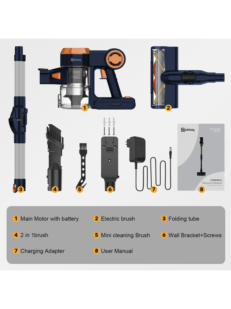 nicebay 25kpa cordless vacuum